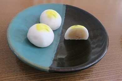 201029柚菓on牛ノ戸焼皿