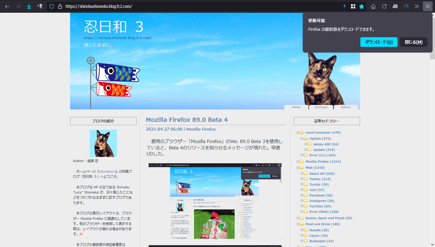 Mozilla Firefox 89.0 Beta 5