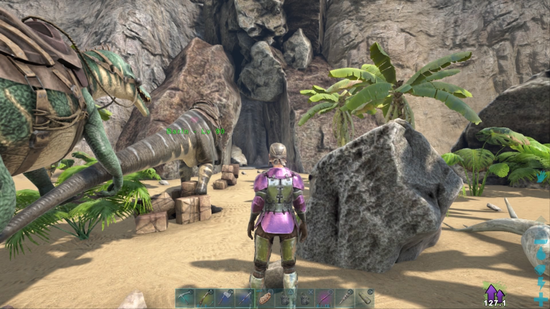 Ark Survival Evolved で恐竜サバイブpart22 大物の洞窟をクリア 妄想シンフォニー