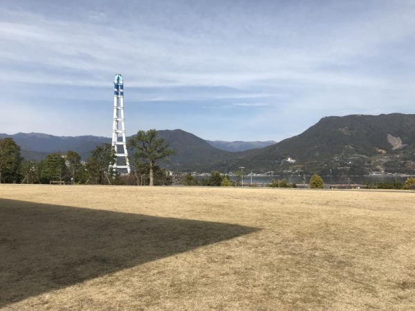 熊野古道センターから尾鷲湾を見た風景　2019年